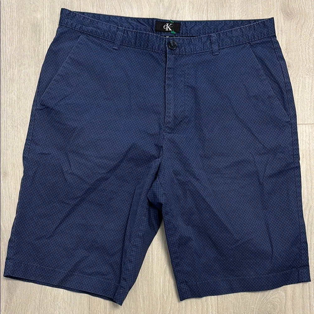🔥BUNDLESALE Mens 32 Calvin Klein Flat Front Tailored Cotton Shorts